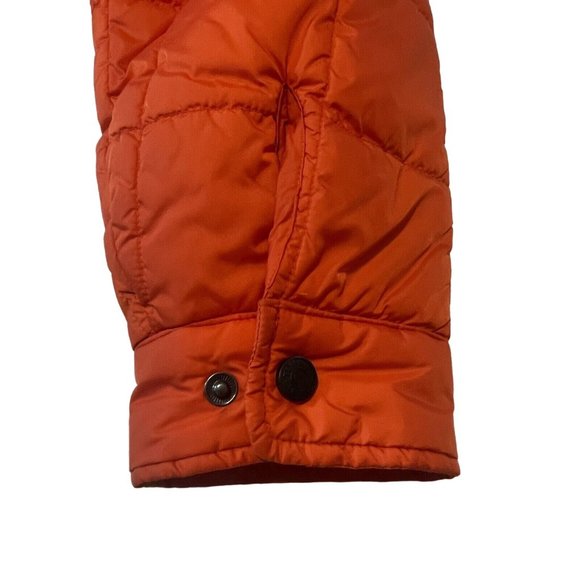 TOMMY HILFIGER Orange Quilted Puffer Parka Jacket Youth Extra Large XL Vintage - Picture 14 of 16